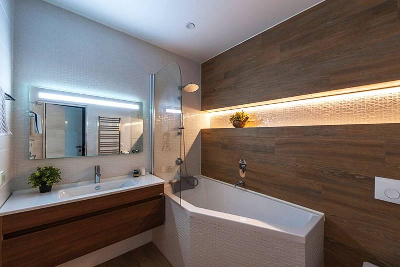 9 astuces éclairage salle de bain : design, choix des luminaires | Le blog de construction de Viti Petrov