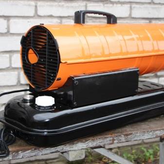 Chauffage direct et indirect du pistolet thermique diesel: appareil, principe de fonctionnement + aperçu des fabricants