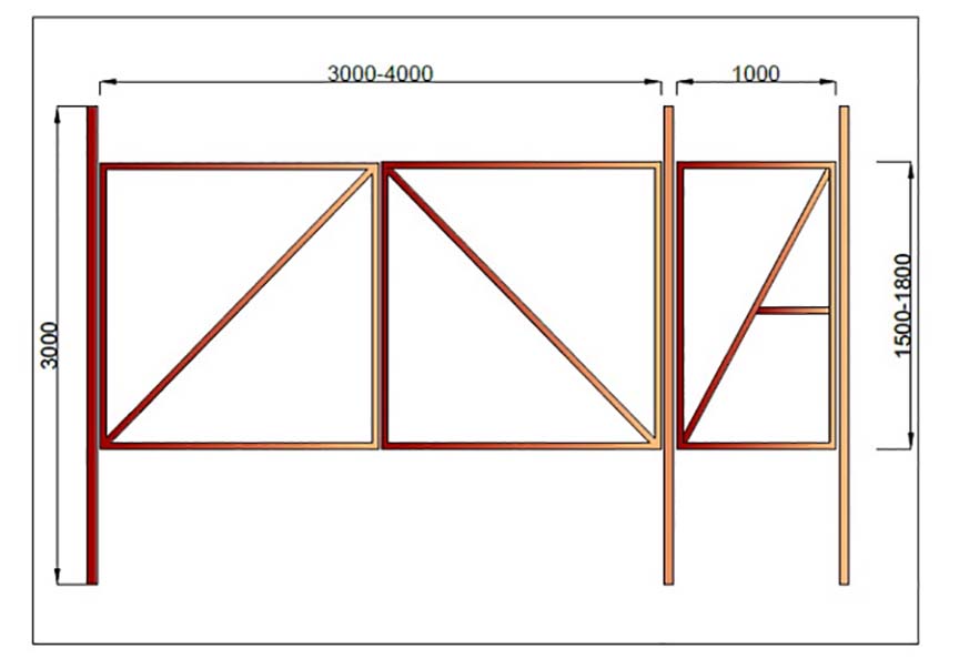 Comment fabriquer des portails battants de vos propres mains: dessins, matériaux, instructions de fabrication et d'installation ::