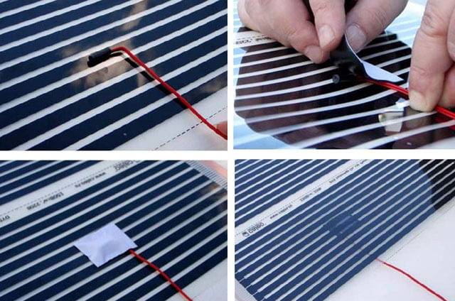 Chauffage au sol sous stratifié : pose et pose de système de film infrarouge