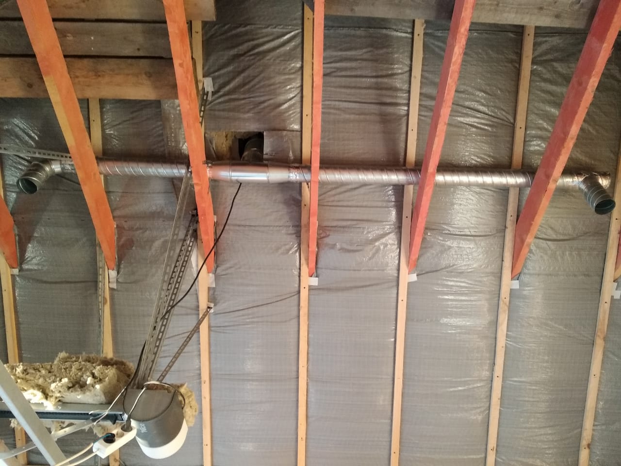 Ventilation maison à ossature bricolage