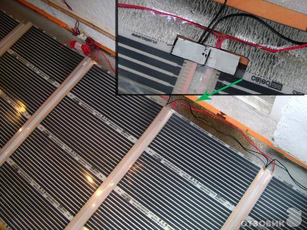 Comment se passe l'installation d'un chauffage au sol en film: la procédure de pose et de raccordement