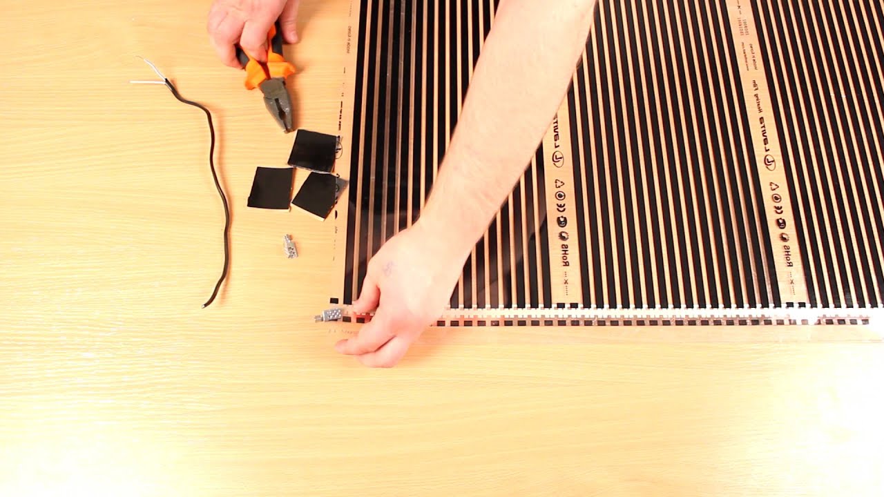 Chauffage au sol filmé