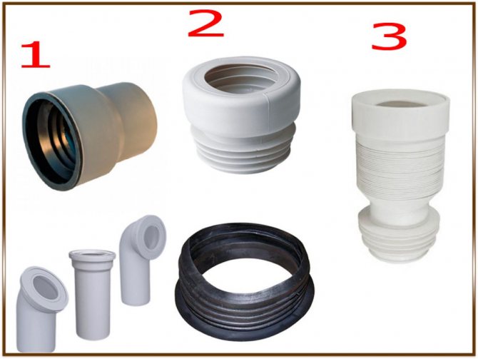 Ondulation pour les toilettes - dimensions, raccordement, démontage