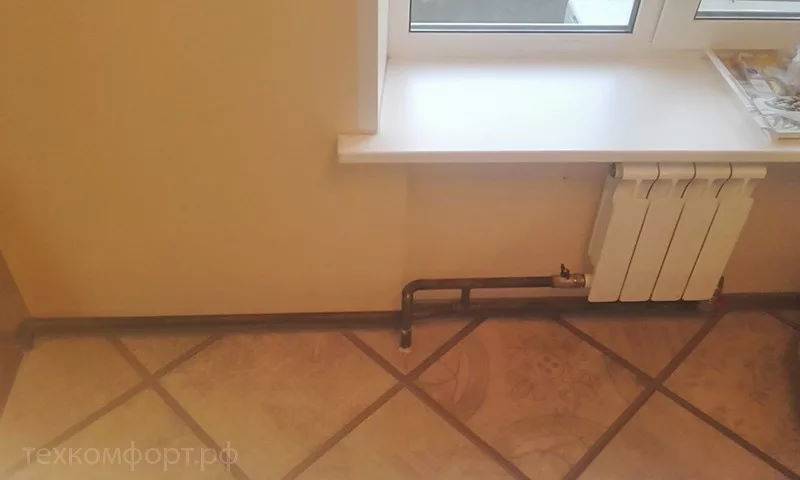 Remplacement d'un radiateur dans un système de chauffage central