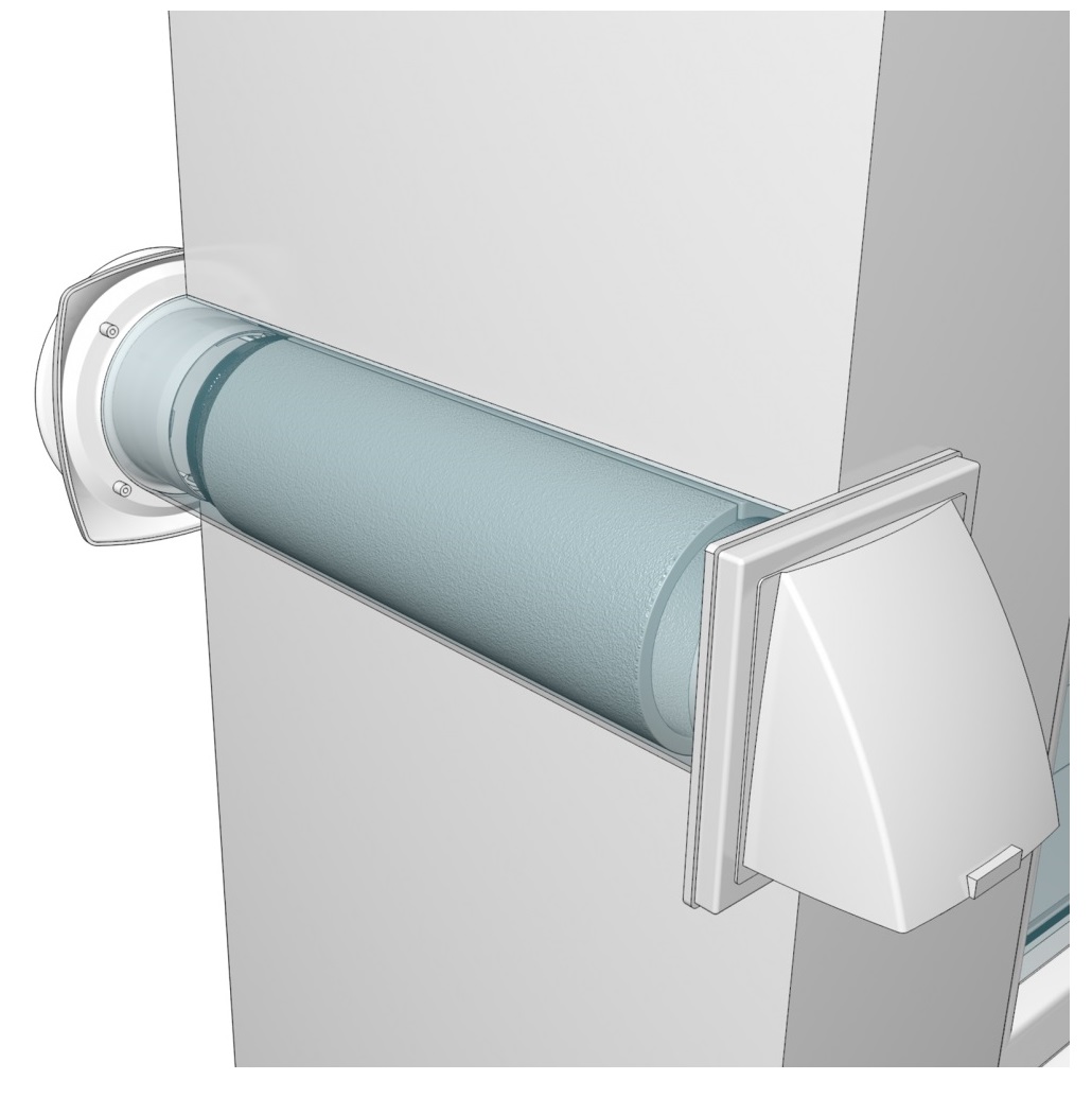 Ventilation d'échappement à travers le mur vers la rue: comment installer une soupape d'échappement