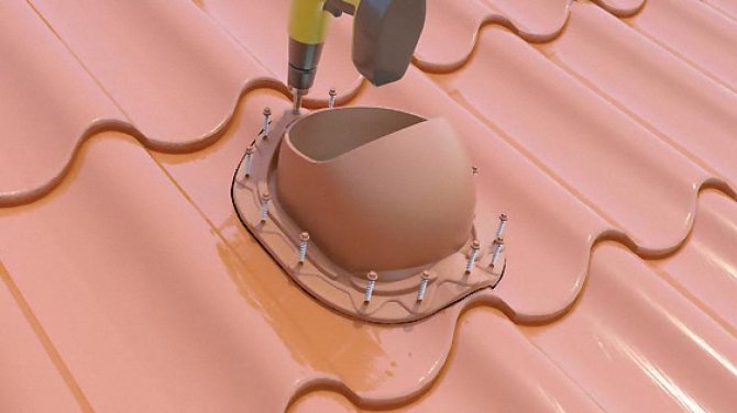 Unité de passage de ventilation de toit: système de ventilation de toit et sortie de ventilation de toit, comment le faire soi-même dans une maison privée, schéma et appareil, éléments de câblage