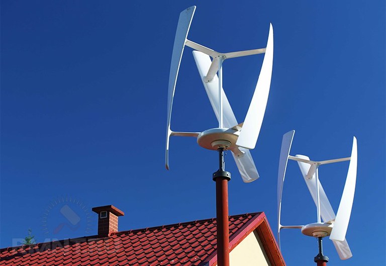 Nous fabriquons une éolienne verticale à faire soi-même pour une résidence d'été