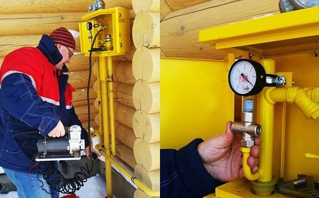 Contrôler les tests de pression du gazoduc pour l'étanchéité