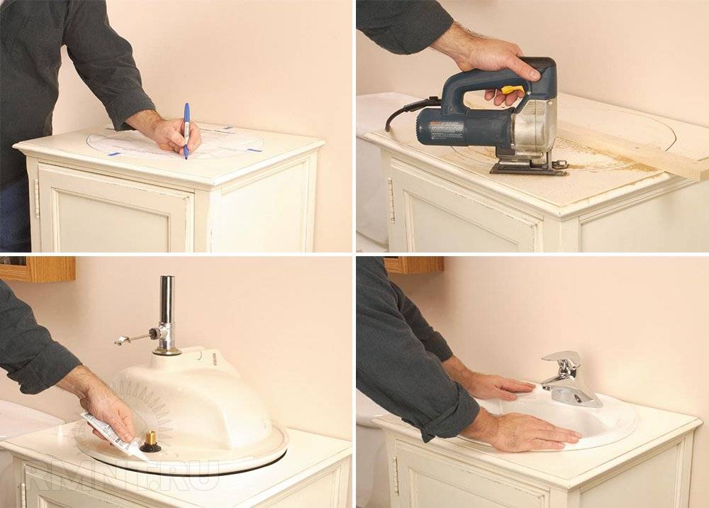 Évier suspendu sur le comptoir: types, comment choisir et installer