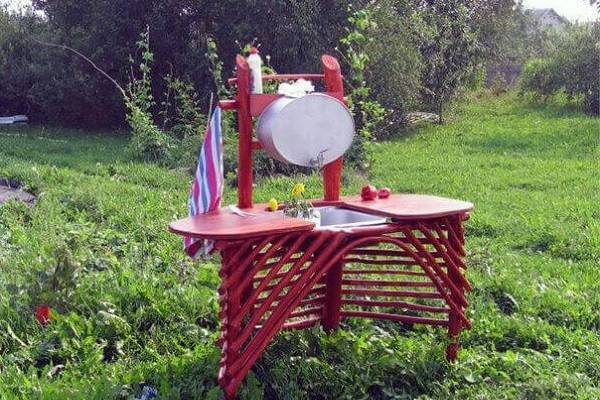 Lavabo à faire soi-même pour offrir : aperçu des meilleurs designs et exemples de produits faits maison