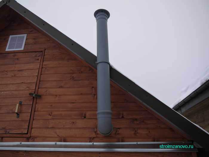 Ventilation dans une maison privée par le fronton: options d'aménagement