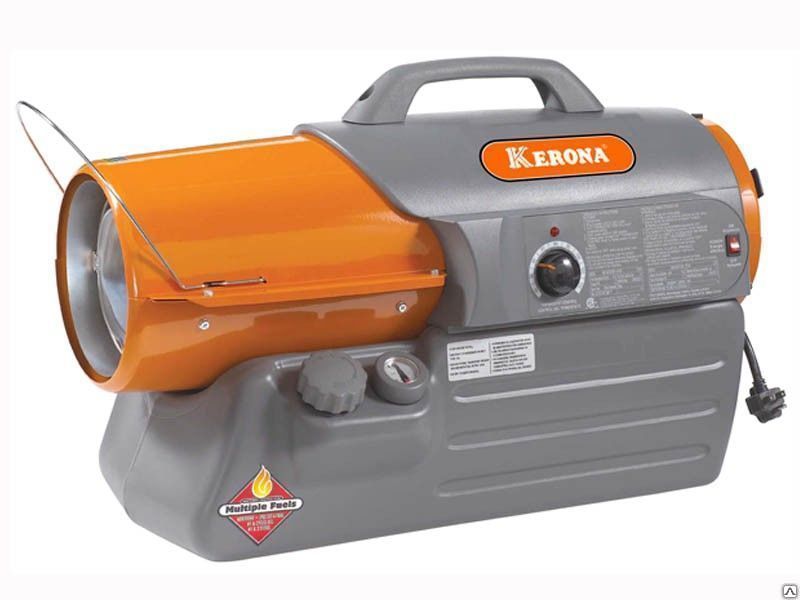 Chauffage direct et indirect du pistolet thermique diesel: appareil, principe de fonctionnement + aperçu des fabricants