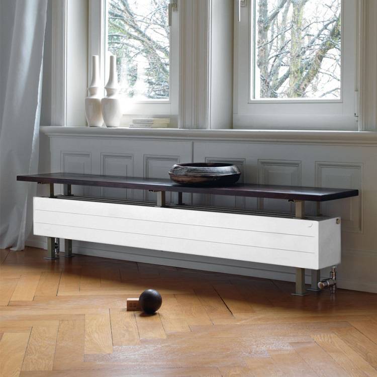 Radiateurs de chauffage au sol : choix des batteries de chauffage au sol, exemples photo et vidéo