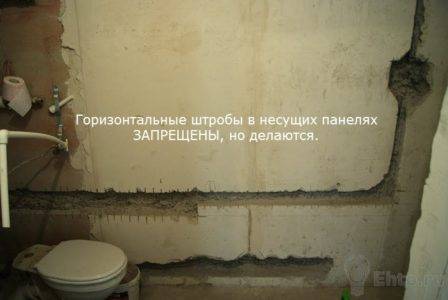 Chasser les murs pour le câblage dans une maison à panneaux