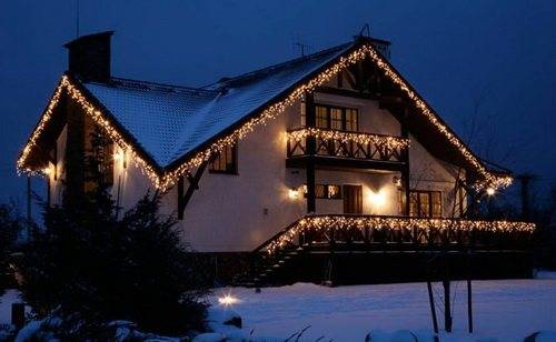 Caractéristiques de l'éclairage décoratif d'une maison de campagne