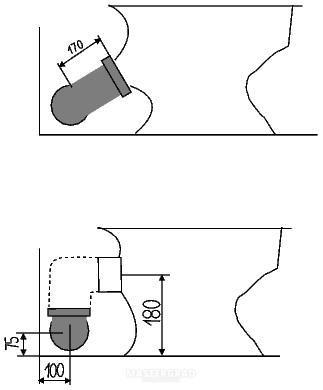Le schéma de raccordement compétent de la cuvette des toilettes à l'égout