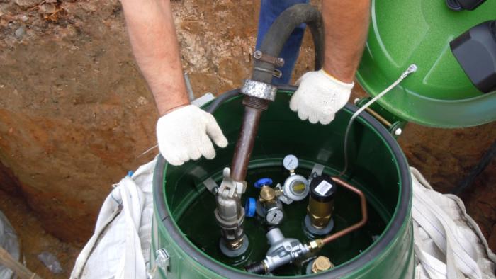 Réservoir de gaz pour une maison privée - prix et avis d'installation clé en main