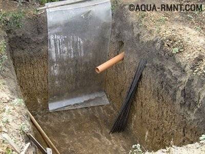 Un exemple de dispositif indépendant d'une fosse septique monolithique en béton