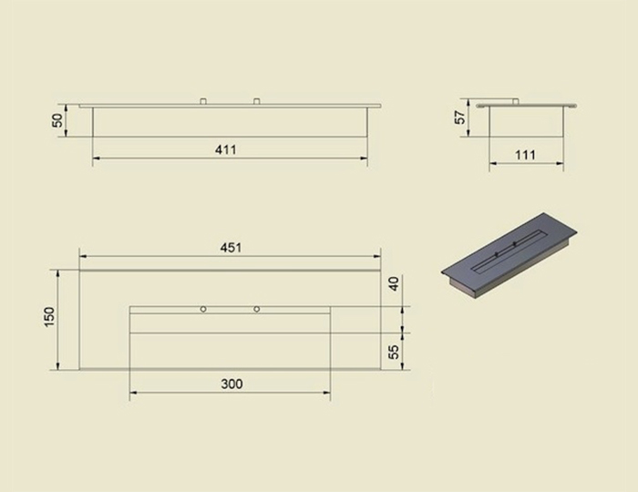 Brûleur biofireplace à faire soi-même: dessins