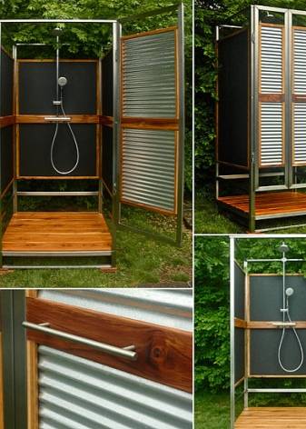 Réservoir pour une douche d'été : conseils pour choisir un modèle fini + comment construire un produit fait maison