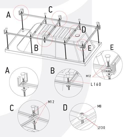 Notice de montage cabine de douche 120 à 80