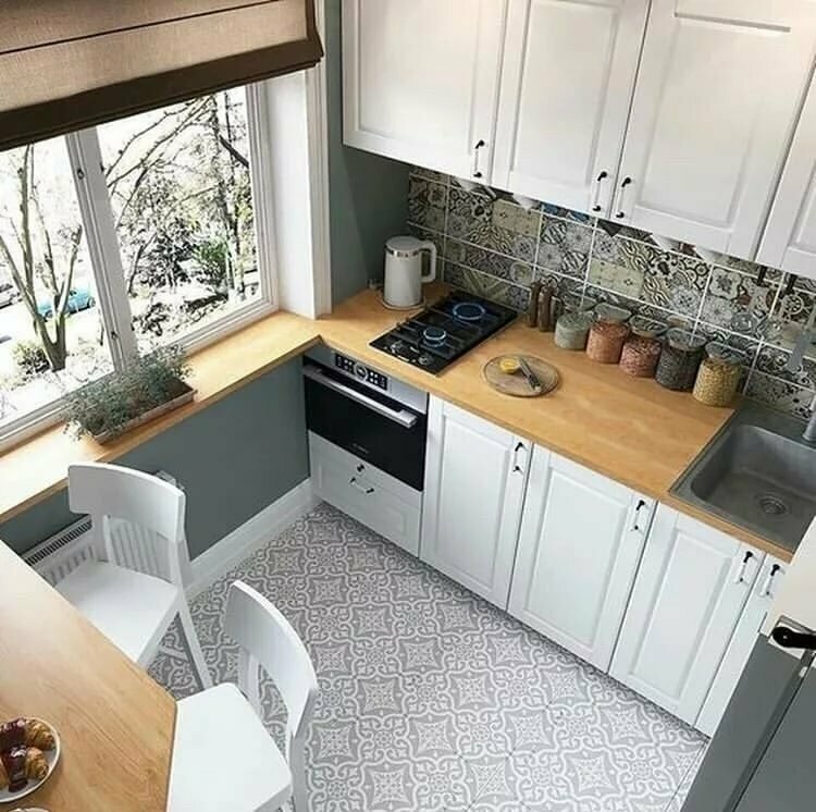 Tout sur la conception d'une petite cuisine - 16 super astuces et 100 photos