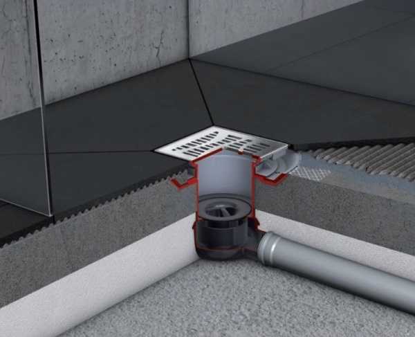 Comment équiper un siphon de sol dans la salle de bain : on équipe une douche sans palette