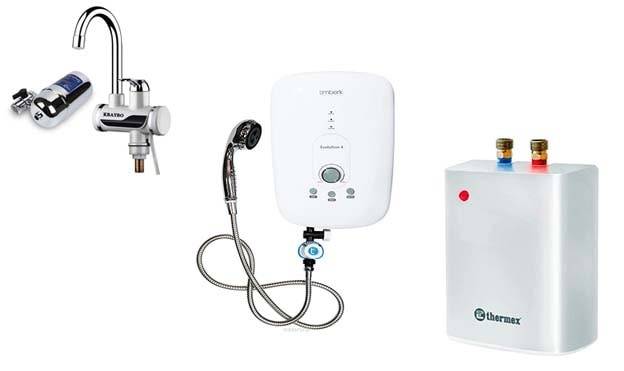 Chauffe-eau électrique à écoulement sur robinet avec douche - classement des meilleurs modèles