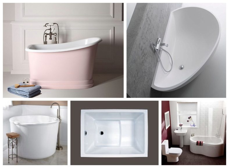 Petites baignoires : tailles de mini-baignoires. conseils pour choisir une petite baignoire, exemples de baignoires compactes à l'intérieur