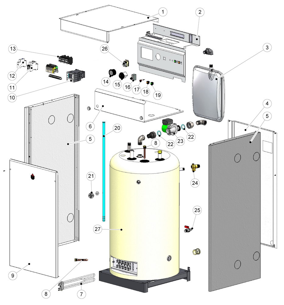 Chaudière électrique à double circuit: appareil, analyse des avantages et des inconvénients + éléments à prendre en compte lors du choix