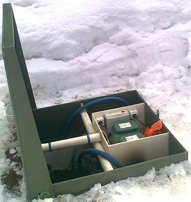 Préservation pour les topas de fosse septique d'hiver