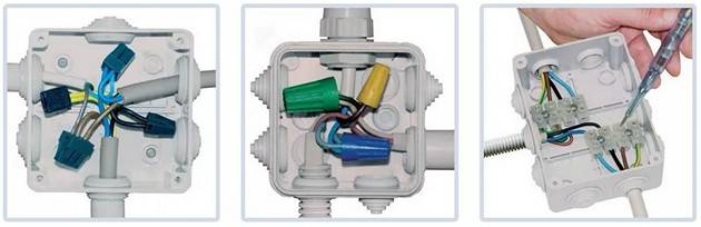 Boîte de jonction pour câblage extérieur et encastré : types, classification + instructions d'installation