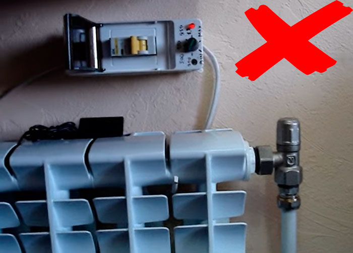 Éléments chauffants avec thermostat pour chauffer l'eau