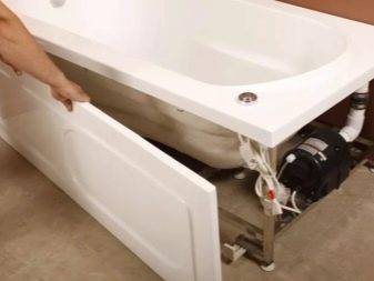 Comment faire un écran pour un bain de carreaux: des moyens d'auto-arrangement