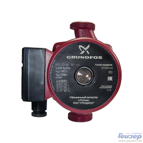 Pompes Grundfos - caractéristiques techniques