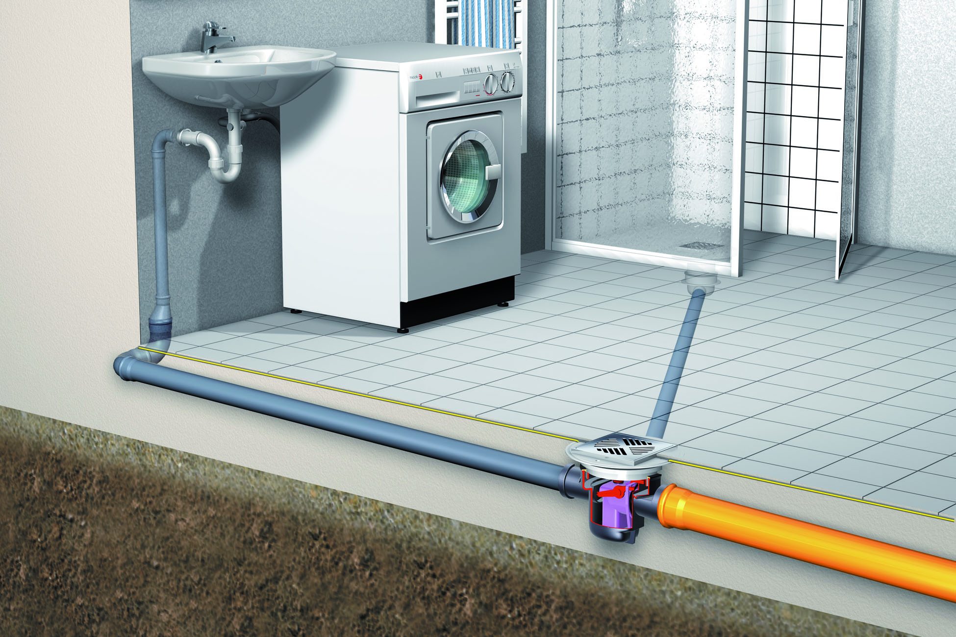 Installation d'un drain dans la salle de bain - types de siphons et règles pour leur installation + vidéo