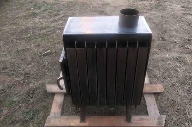 Poêle à ventre à faire soi-même à partir d'une bouteille de gaz: schémas, dessins + guide étape par étape