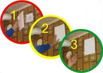 Ventilation d'échappement à travers le mur vers la rue : installation de la vanne à travers un trou dans le mur