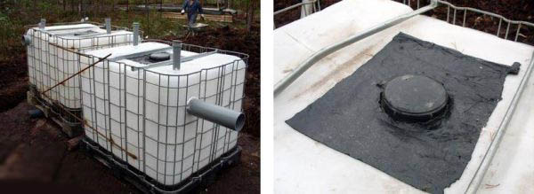 Comment faire une fosse septique à partir d'eurocubes de vos propres mains - instructions détaillées d'installation de photos