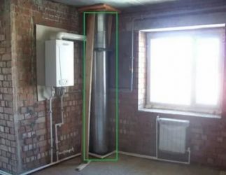 Gaine de ventilation dans un appartement d'un immeuble à plusieurs étages, cisaille, schémas