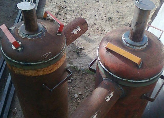 Four d'une bouteille de gaz à combustion longue, en développement: dessins