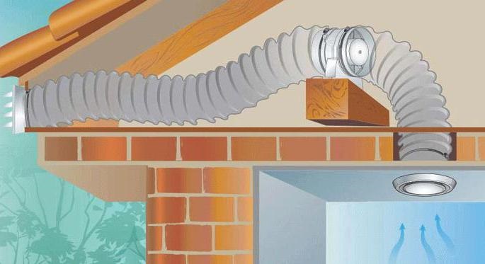 Hotte aspirante pour salle de bain dans une maison privée: types, clapet anti-retour, installation et installation