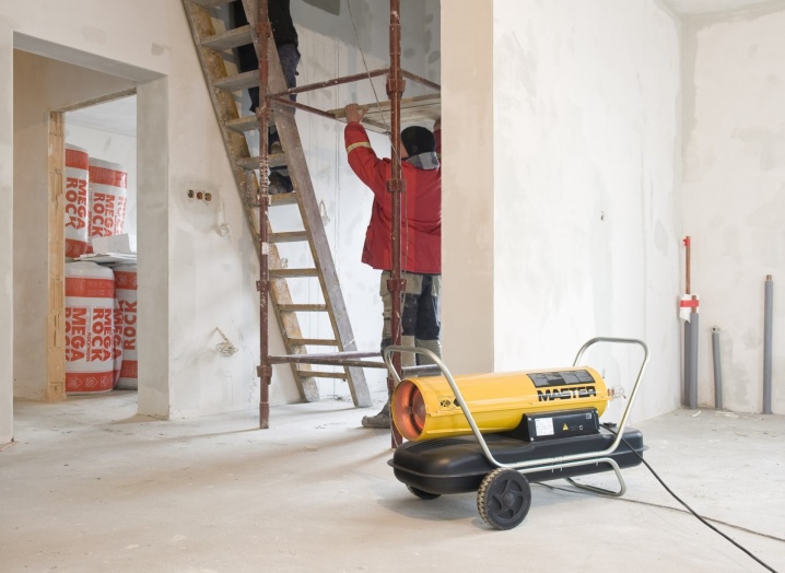 Chauffage direct et indirect du pistolet thermique diesel: appareil, principe de fonctionnement + aperçu des fabricants