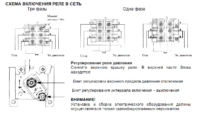 Pressostat compresseur : appareil, repérage + schéma électrique et réglage