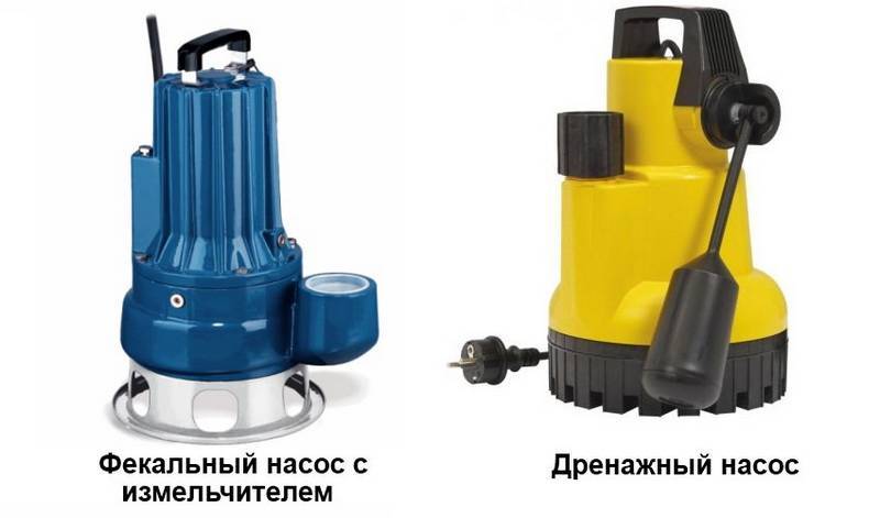 Pompes septiques avec broyeur pour puisard: ibo, dzhileks, tourbillon, grundfus, herz