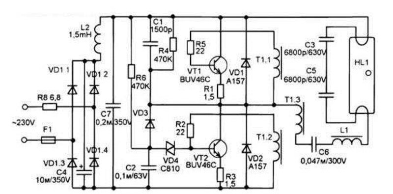 Qu'est-ce que epra pour les lampes fluorescentes : comment ça marche + schémas de connexion