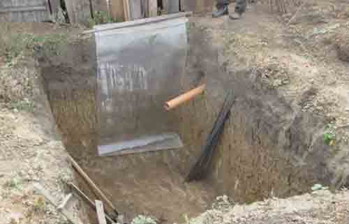 Un exemple de dispositif indépendant d'une fosse septique monolithique en béton