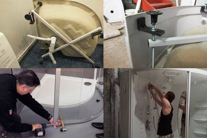 Installation correcte du receveur de douche