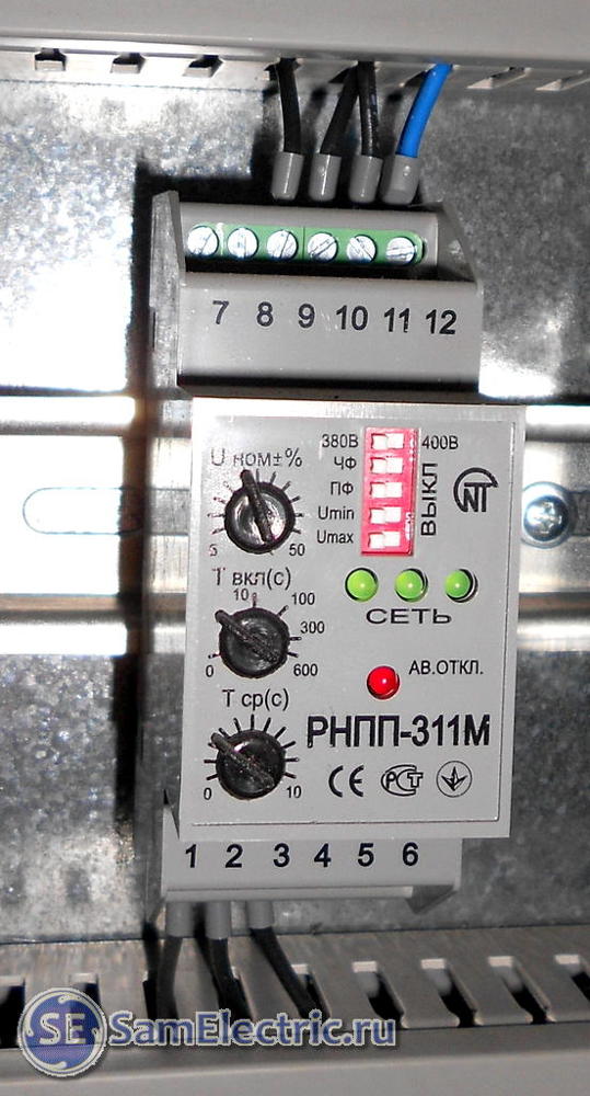 Relais de contrôle de phase: principe de fonctionnement, types, marquage + comment régler et connecter